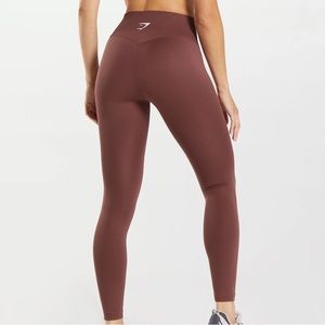 Gymshark Training Leggings - Cherry Brown